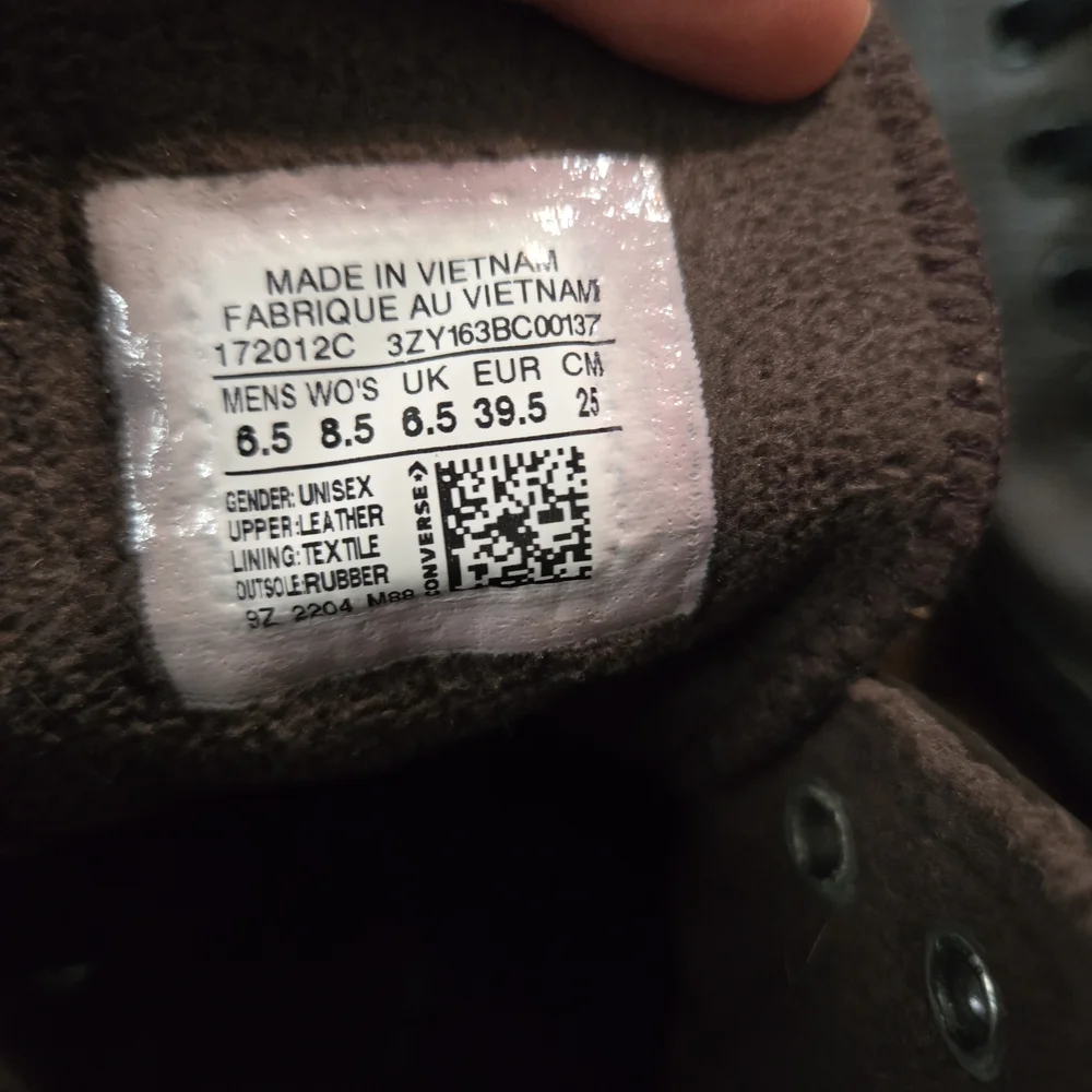 Converse Brown Leather High-Top Sneakers - Picture 4 of 4